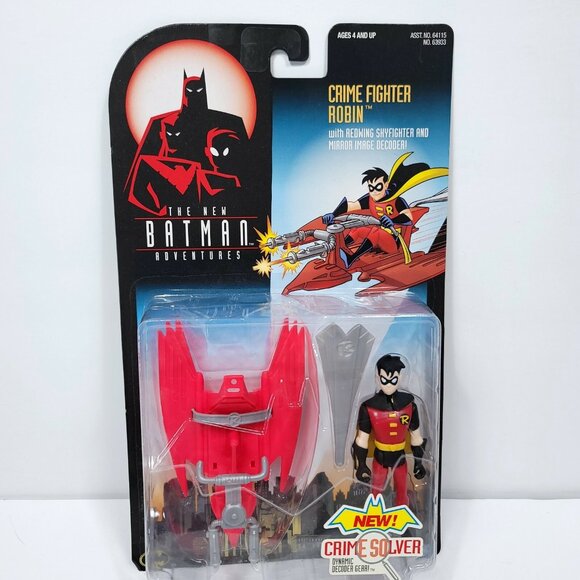Batman Adventures Crime Fighter Robin Figure Sealed The New Crime Solver Kenner - Picture 1 of 5